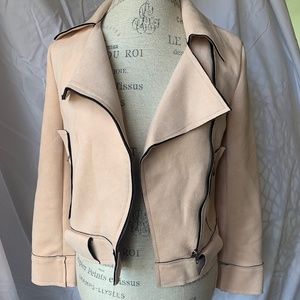 FAUX SUEDE-LIGHT PINK-LF COAT